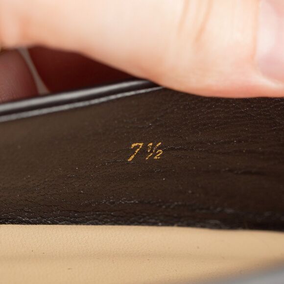 Everlane The '90s Leather Square Toe Italian Made Flat Shoes Womens Size 7.5 BLK - Picture 11 of 11